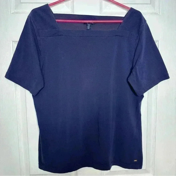 Tommy Hilfiger Tops - Tommy Hilfiger T-Shirt Square Neck Blue Size Extra  Large